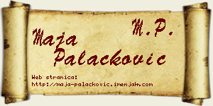 Maja Palačković vizit kartica